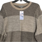 Daniel Cremieux Knit Sweater Men's XL Crew Neck Alpaca Wool Blend Oatmeal