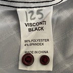 Visconti Black Casual Shirt Men's Small Italian Fabric Stretch Burgundy