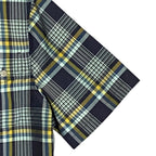 L.L. Bean Casual Shirt Men's Small SunSmart Cool Weave Navy Night Plaid
