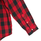 Polo Ralph Lauren Men's Large Classic Fit Linen Shirt Red Black Check