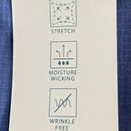 Lucky Brand Men's 15-15.5 34/35 Slim Fit Dress Shirt Blue Geo Print Stretch