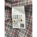Boss Dress Shirt Men's Small 15-32/33 Sharp Fit Stretch Red & Black Plaid