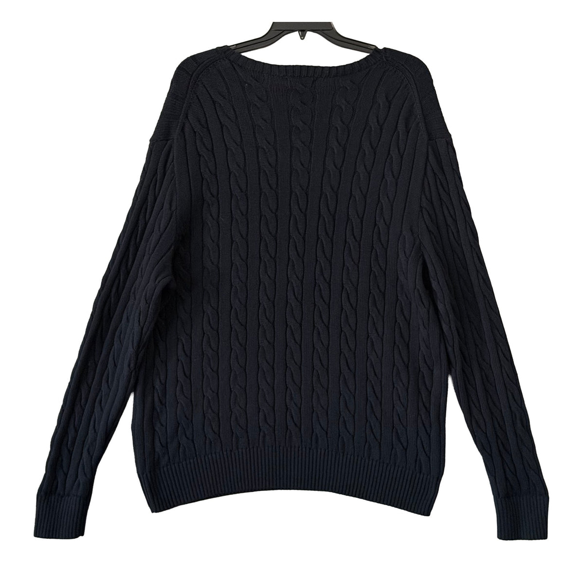 Polo Ralph Lauren Cable-Knit Sweater Men's 2XB Big & Tall Cotton Dark Blue