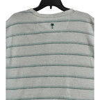 Tommy Bahama Henley Men's XXL Short Sleeve "Soleil Stripe Henley" Overcast