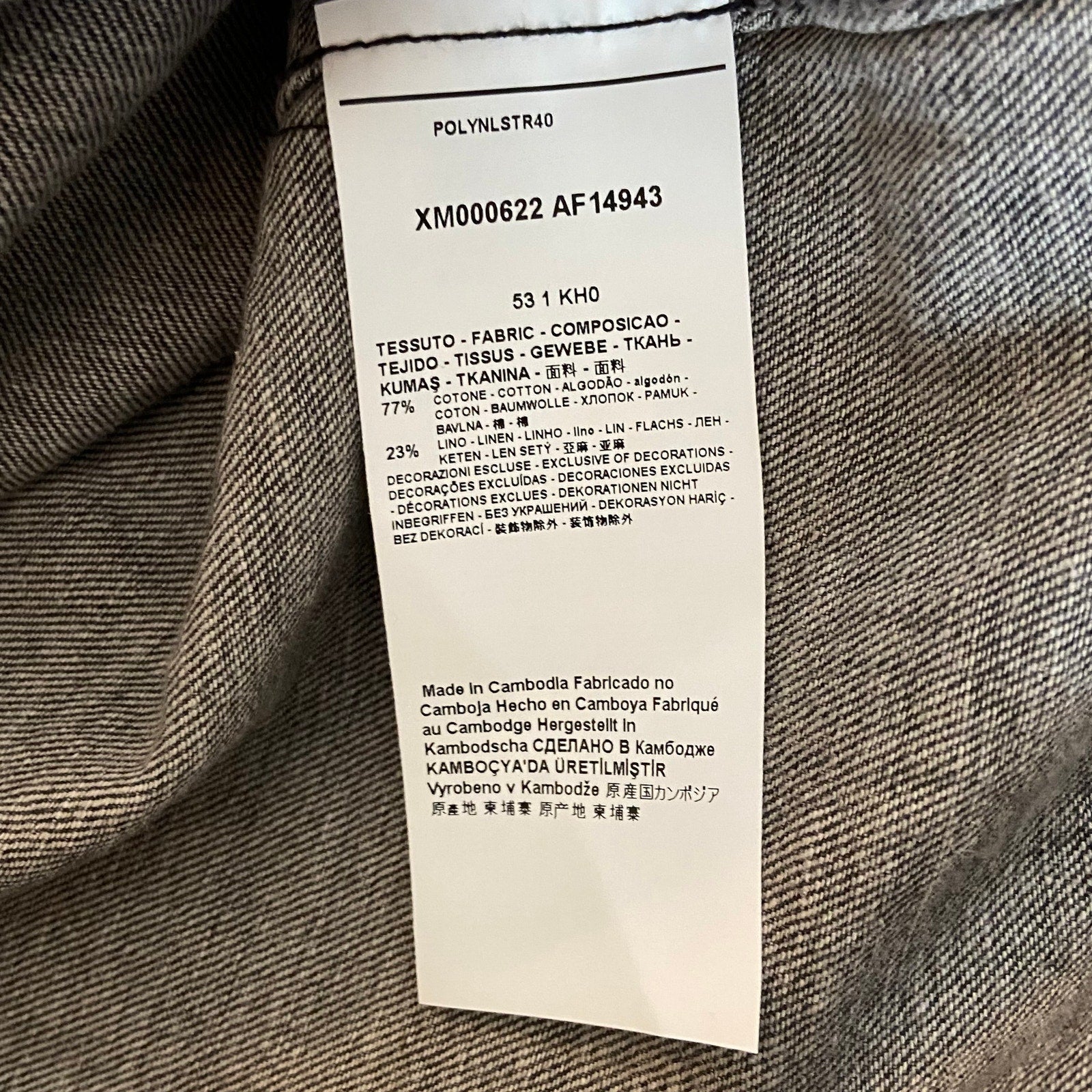 Armani Exchange Shirt Men's Large Regular Fit Short Sleeve Charcoal Paisley