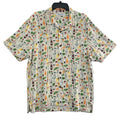Tommy Bahama Shirt "The Veracruz Cay Lemon Lounge" Men's Medium Foggy Dew