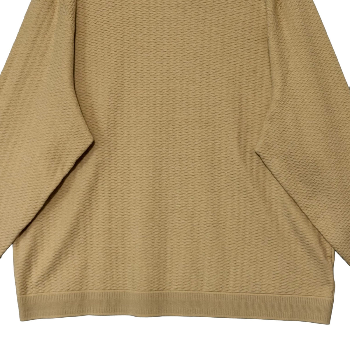 Murano Lux Textured Sweater Men's 4XT Big & Tall Crew Neck Light Khaki