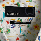 Quieti Shirt Men's XL Short Sleeve Button-Down Shirt Beach Them Print