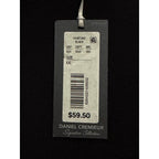 Daniel Cremieux Mock Neck Shirt Signature Solid Interlock Men's XXL Black