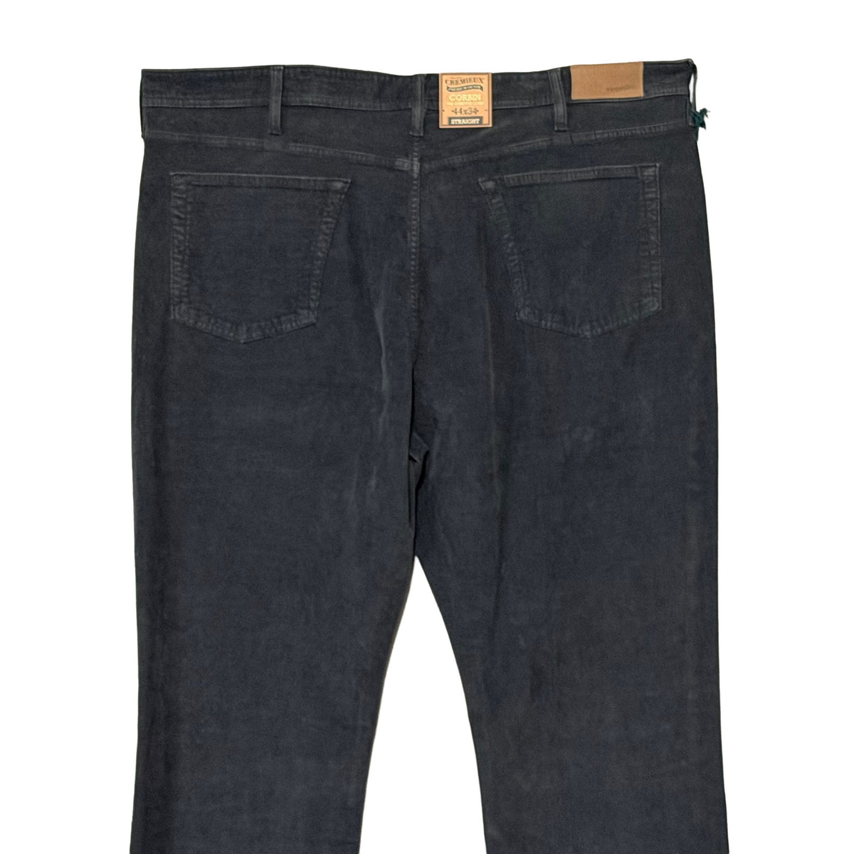 Daniel Cremieux Corduroy Pants Men's 44"x34" Straight Fit Stretch Charcoal