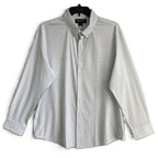 Mizzen+Main Shirt Men's XXL Leeward Trim Fit Long Slv White Double Diamond