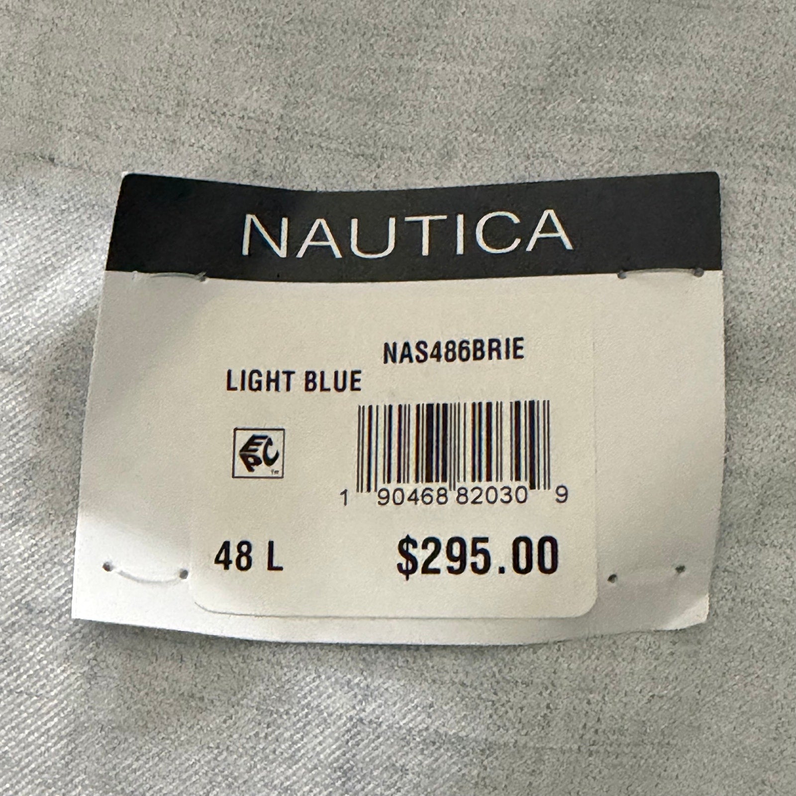 Nautica Sport Coat Men's 48 Long Modern Fit Active Stretch Lt Blue