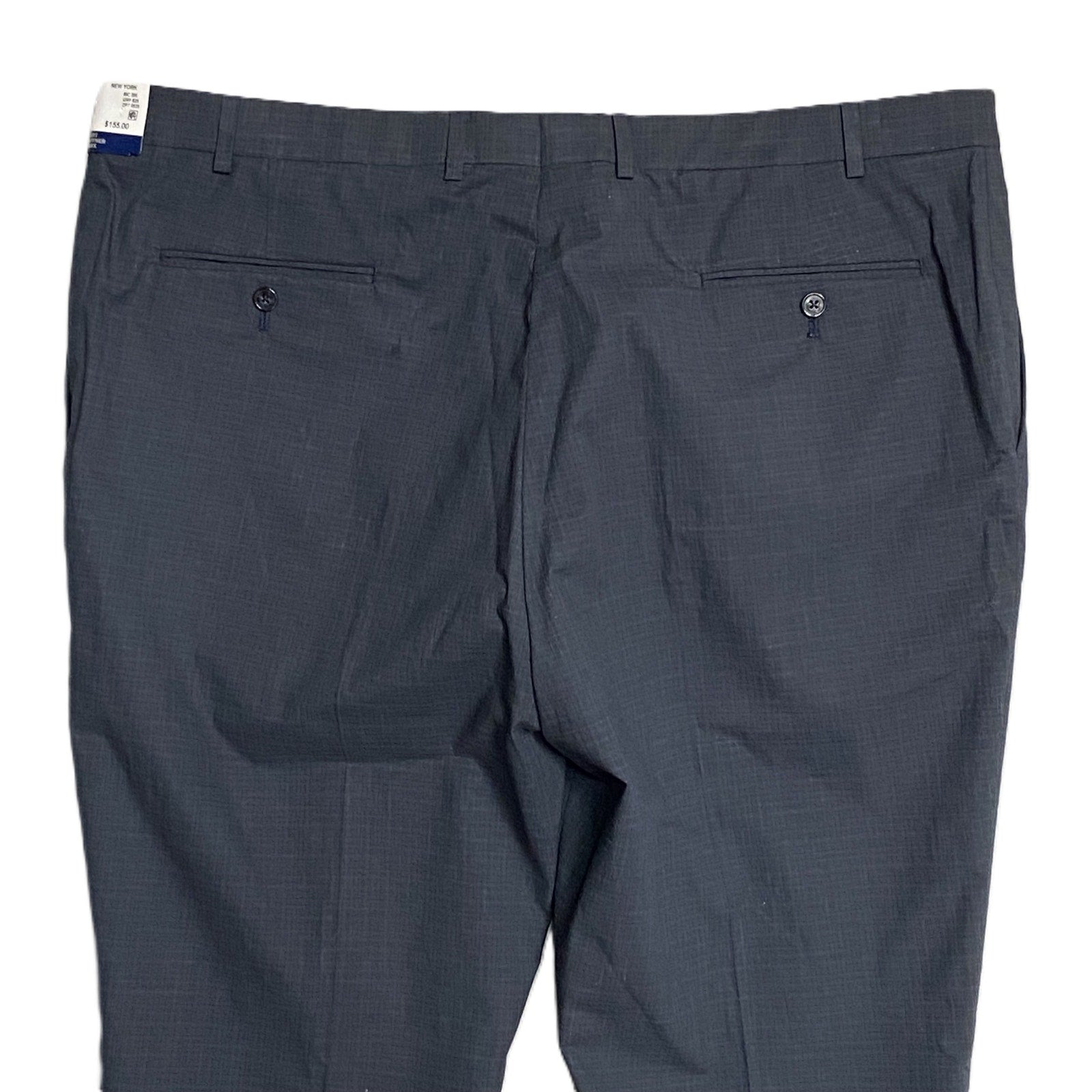 Hart Schaffner Marx Pant Men's 42x30 Dress Pant Platinum New York Fit Blue