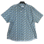 Tommy Bahama Shirt Men's 3XLT Big & Tall Bahama Coast Chico Palms Blue
