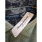 Tommy Bahama Casual Shirt Men's XL Coastline Cord Mesa Plaid Baby Fern