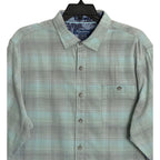 Tommy Bahama Casual Shirt Men's XL Coastline Cord Mesa Plaid Baby Fern