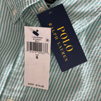 Polo Ralph Lauren Shirt Men's Small Classic Fit Short Sleeve Seersucker Green
