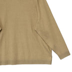 Murano Lux Textured Sweater Men's 4XT Big & Tall Crew Neck Light Khaki
