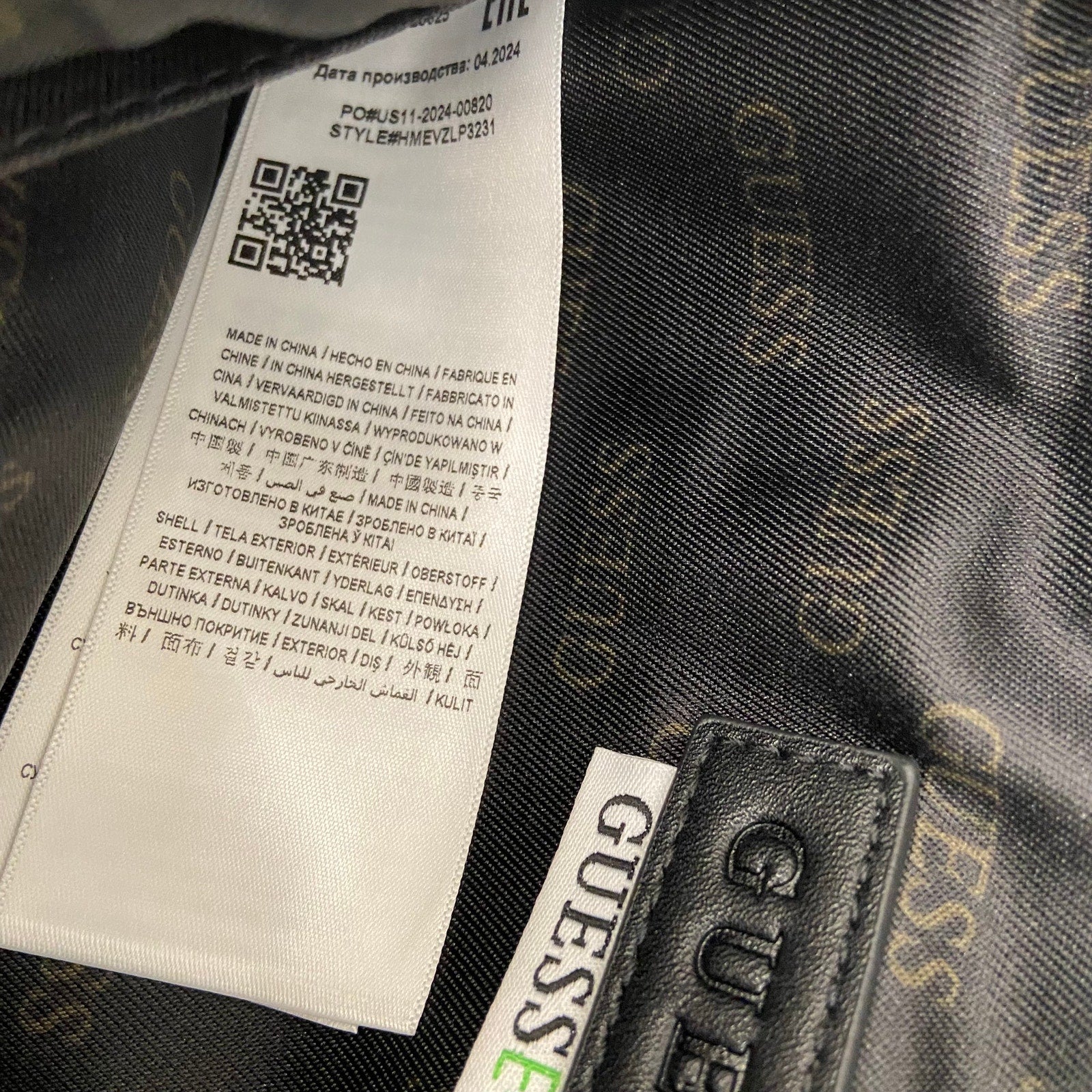 Guess Bag Milano Smart 4G Logo Belt Bag Adjustable Belt Black