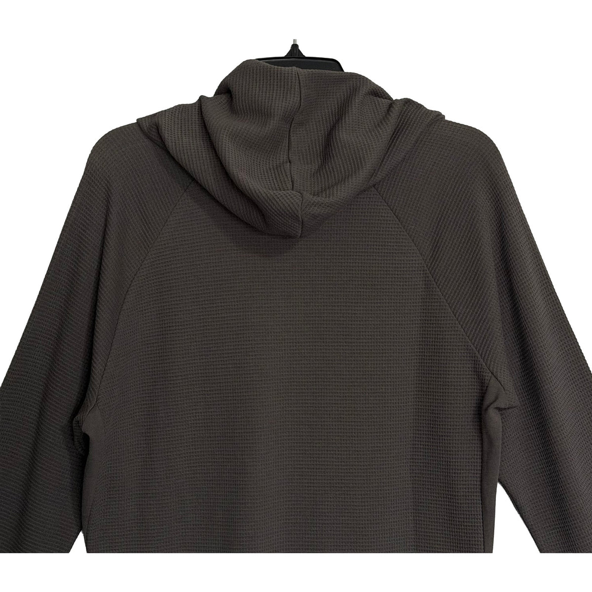 BFD Malibu Hoodie Men's Small Waffle Thermal Long Sleeve Hoodie Carbon