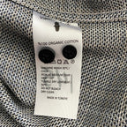 Visconti Black Men's XL Organic Cotton Long Sleeve Button Up Shirt Charcoal