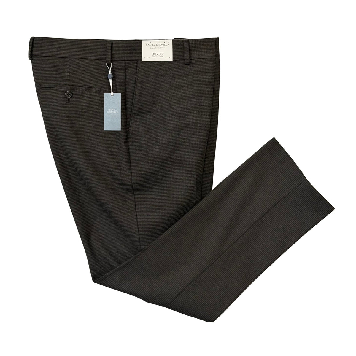 Daniel Cremieux Dress Pants Men's 38"x32" Signature Collection Brown Check