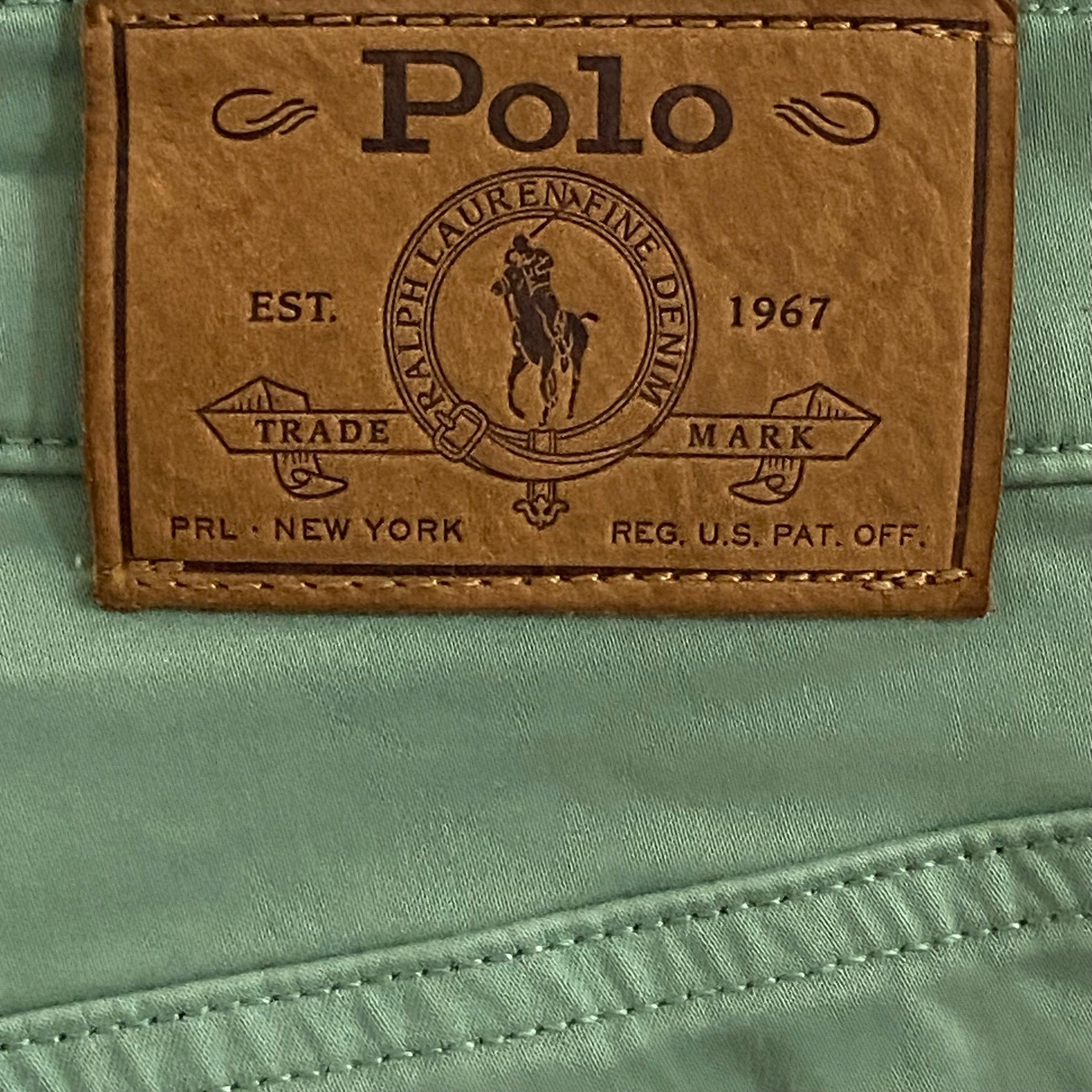 Polo Ralph Lauren Pants Men's 33x32 Varick Slim Straight Stretch Faded Mint