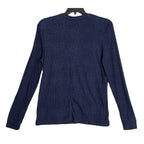 Ted Baker London T-Shirt Men's Small Ribbed Crew Neck Long Slv Navy Heather