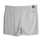 Johnnie-O Mulligan Shorts Men's 48W Big & Tall 9" Inseam Stretch Light Gray