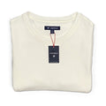 Daniel Cremieux Mne's XXL Long Sleeve Crew Neck T-Shirt Solid Cream