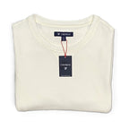 Daniel Cremieux Mne's XXL Long Sleeve Crew Neck T-Shirt Solid Cream