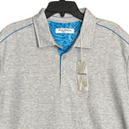 Tommy Bahama Polo Shirt Men's XL Island Zone Pima Cotton Gray Heather