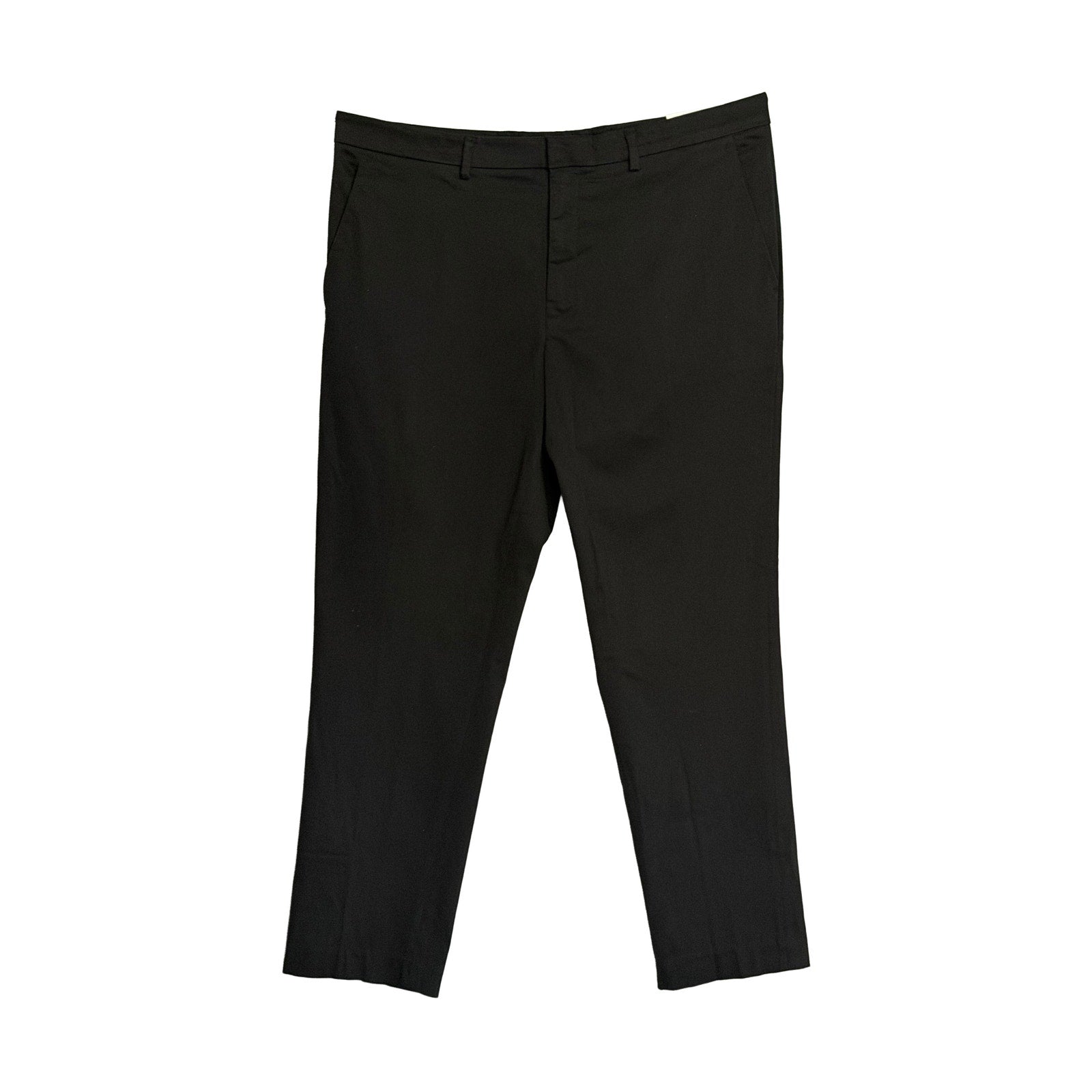 Perry Ellis Portfolio Pants Men's 36"x29" Slim Fit Dress Pant Solid Black