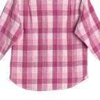 Tommy Bahama Shirt Men's Large "Barbados Breeze Stretch" Pink Linen Blend
