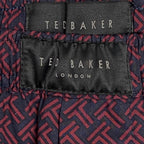 Ted Baker Sleep Pant Men's Small Woven Cotton Drawstring Pockets Red & Black