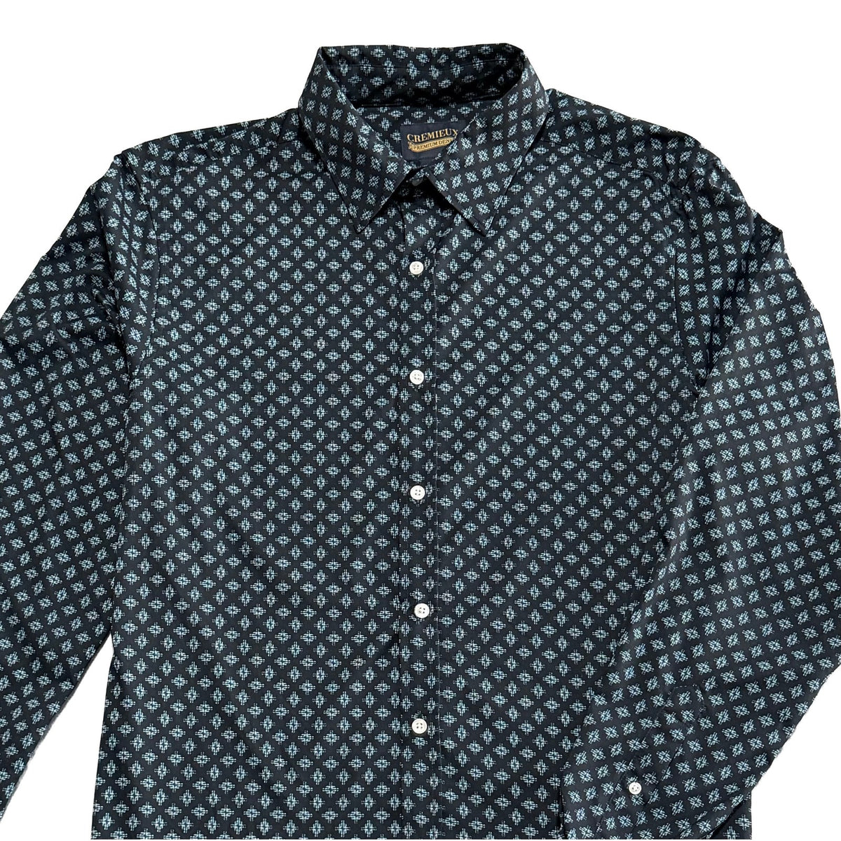 Daniel Cremieux Premium Denim Men's LT Long Sleeve Shirt Stretch Navy Blue