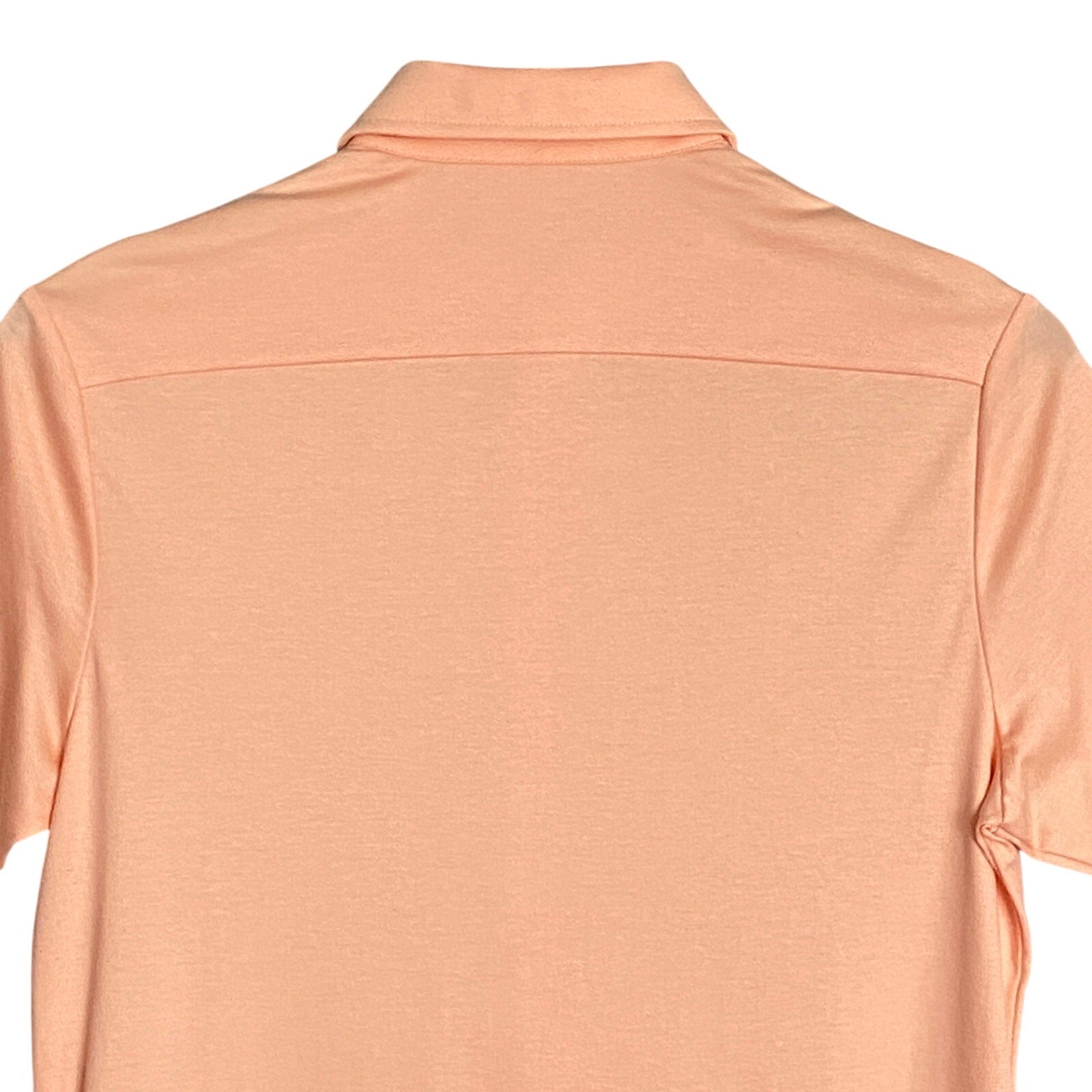 Hart Schaffner Marx Shirt Men's Small Harsoft Cotton Button-Up Polo Orange
