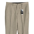 Armani Exchange Pants Men's 32W Dress Pant Raw Hem Wool Taupe Heather