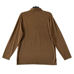 Criquet Polo Shirt Men's XL Long Sleeve Moisture Wicking Quick Dry Single Malt