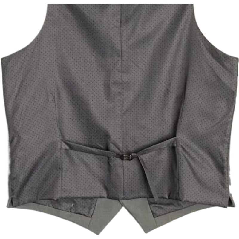 Alfani Vest Men's Small Tuxedo Vest Slim Fit Stretch Fabric Grey & Black