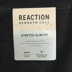 Kenneth Cole Reaction Men's 38"x30" Pants Slim Fit Stretch Corduroy Black
