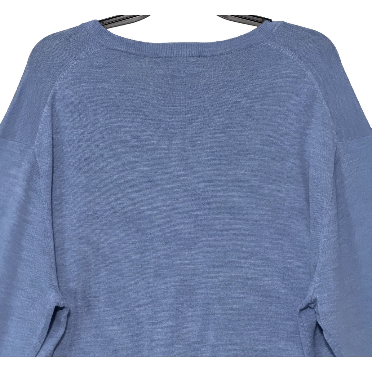 Hart Schaffner Marx Sweater Men's 3XB Big & Tall V-Neck Merino Wool Lt Blue