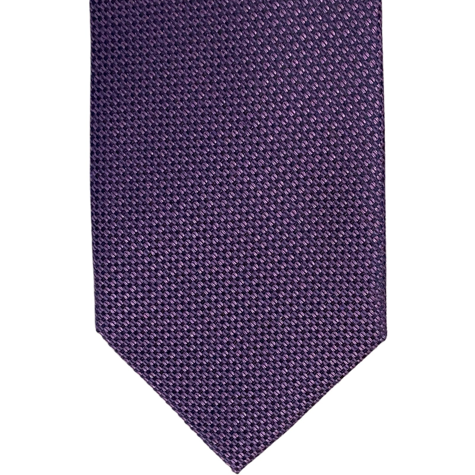 Tommy Hilfiger Men's Tie Juniper Textured Necktie Purple 3" Silk Blend
