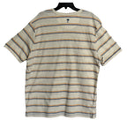 Tommy Bahama Henley Men's Medium Short Sleeve "Soleil Stripe Henley" Coconut