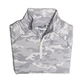 Johnnie-O 1/4 Zip Pullover Men's Small Lightweight Stretch Fabric Gray Camo