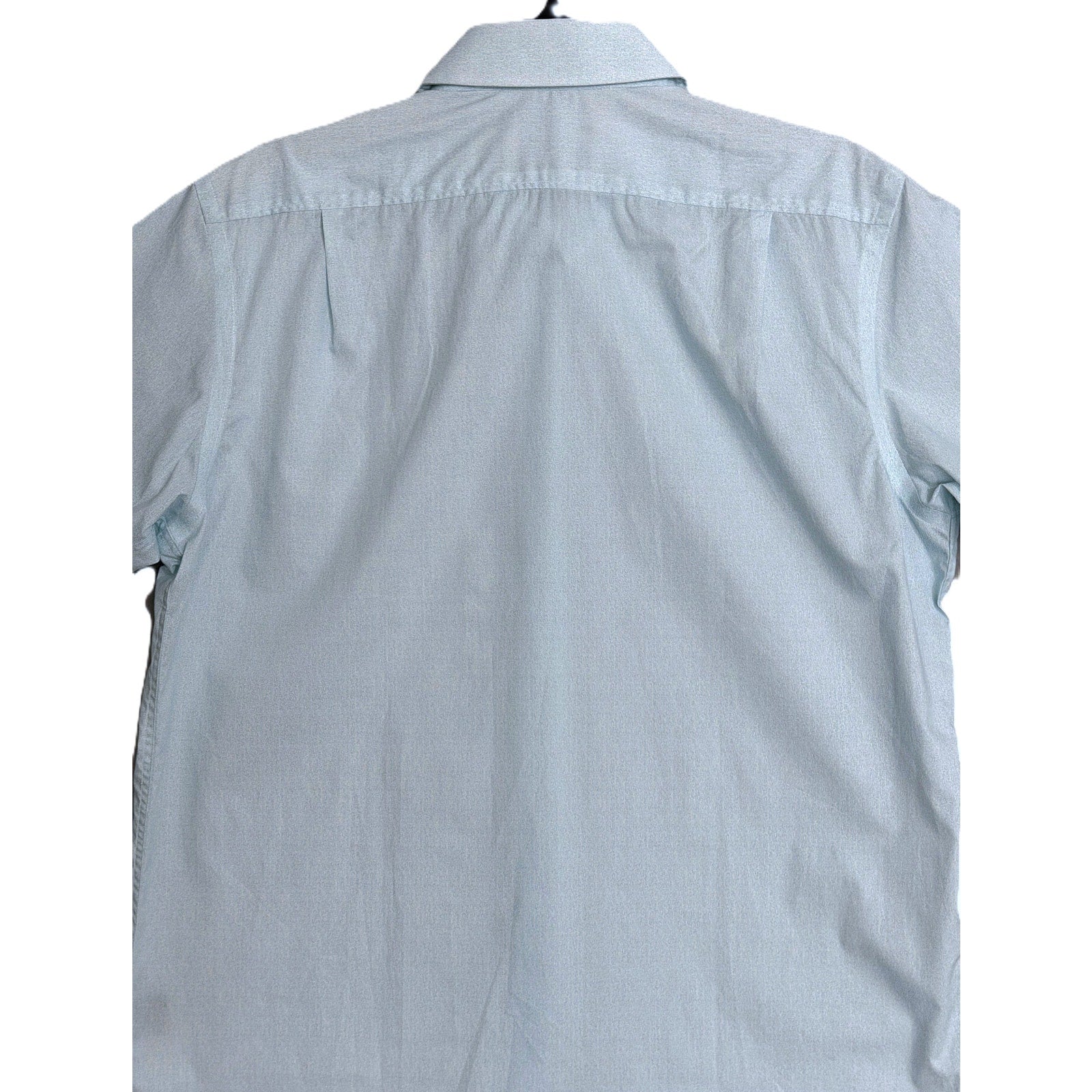 Hart Schaffner Marx Shirt Men's XXL Short Sleeve Comfort Stretch Cotton Blue