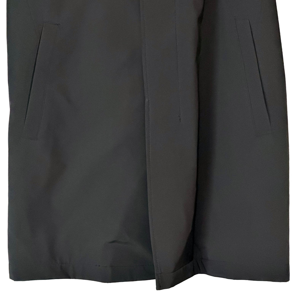 Calvin Klein Raincoat Overcoat Men's 36 Short MPARK Single-Breasted Black