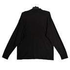 Daniel Cremieux Mock Neck Shirt Signature Solid Interlock Men's XXL Black