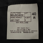 Ted Baker Joey Pants Men's 40R Wool Dress Pant Solid Black Raw Hem