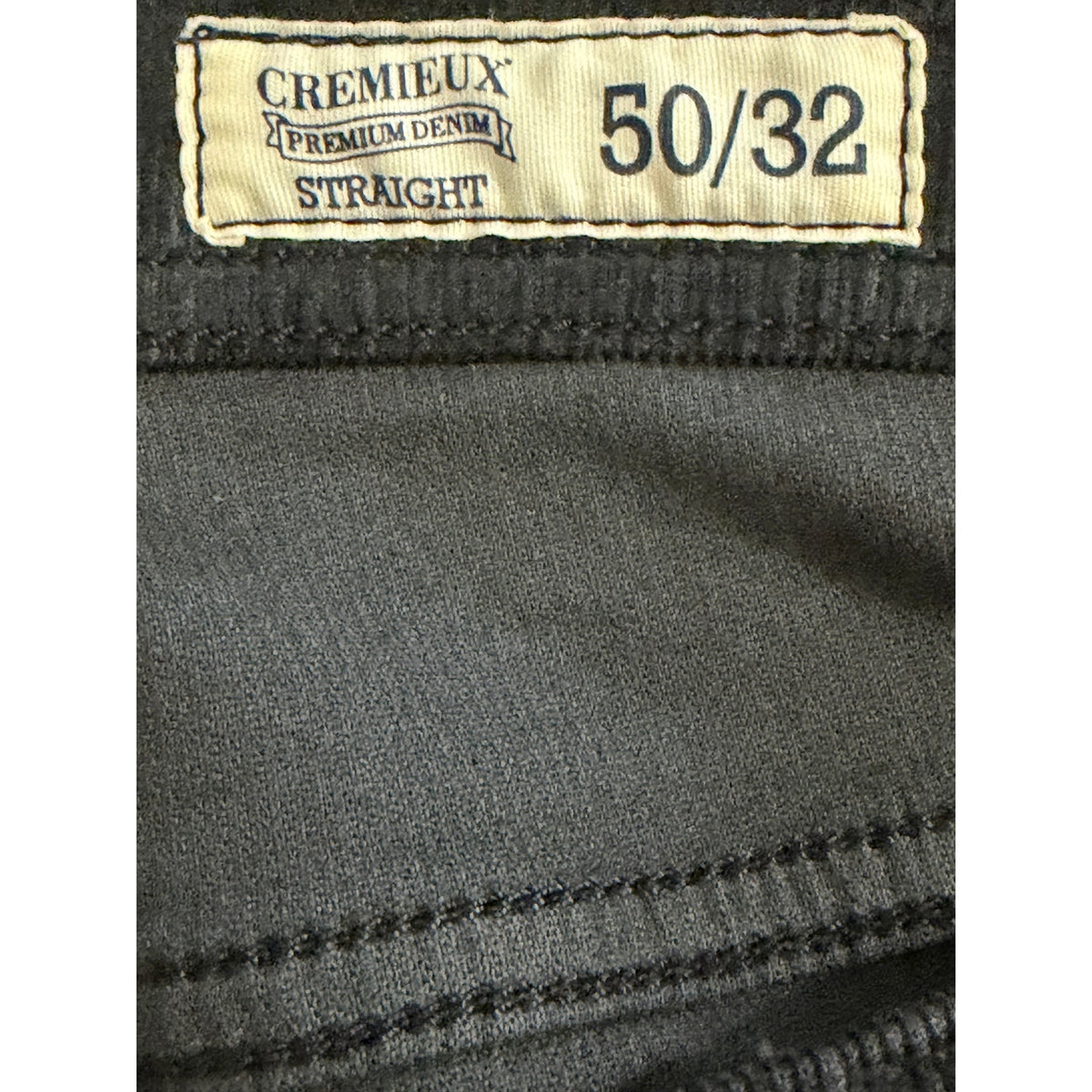 Daniel Cremieux Corduroy Pants Men's 50"x32" Straight Fit Stretch Charcoal